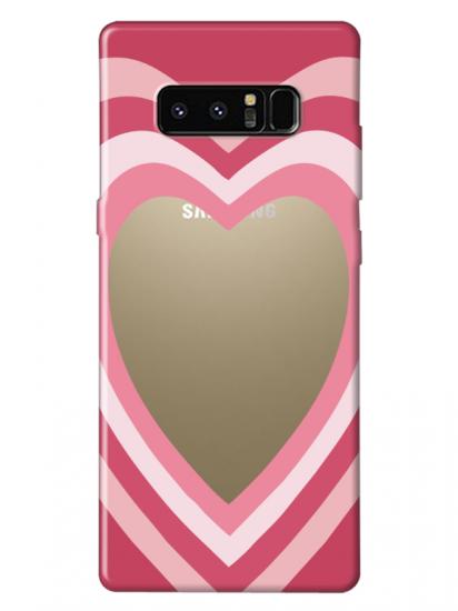 Samsung Note 8 Estetik Kalp Şeffaf Telefon Kılıfı