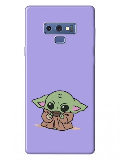 Samsung Note 9 Baby Yoda Lila Telefon Kılıfı
