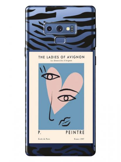 Samsung Note 9 Zebra Picasso Şeffaf Telefon Kılıfı