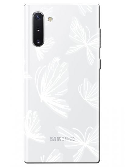 Samsung Note 10 Kelebek Şeffaf Telefon Kılıfı