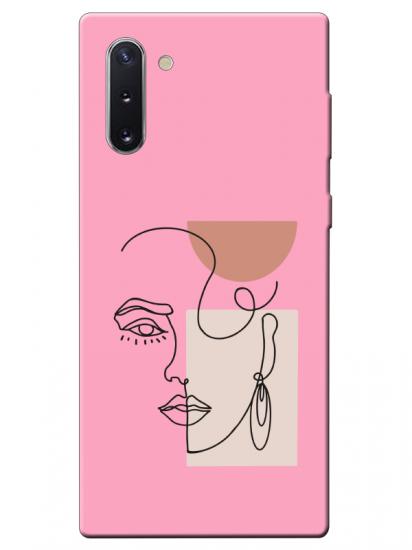 Samsung Note 10 Women Art Pembe Telefon Kılıfı