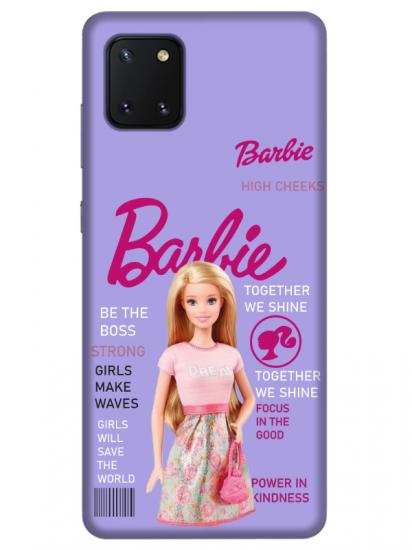 Samsung Note 10 Lite Barbie Lila Telefon Kılıfı