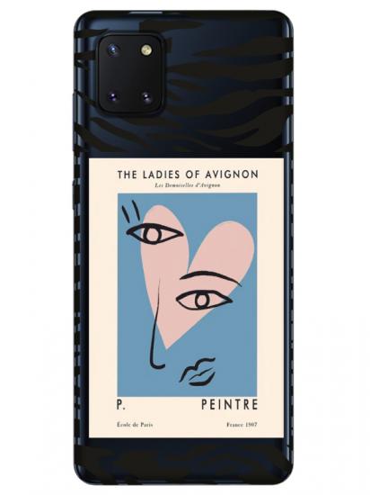 Samsung Note 10 Lite Zebra Picasso Şeffaf Telefon Kılıfı