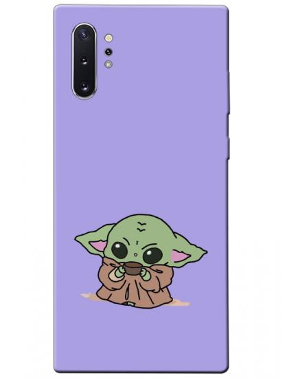 Samsung Note 10 Plus Baby Yoda Lila Telefon Kılıfı