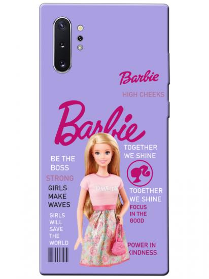 Samsung Note 10 Plus Barbie Lila Telefon Kılıfı