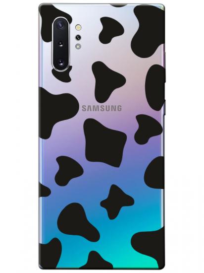 Samsung Note 10 Plus Dalmayça Desenli Şeffaf Telefon Kılıfı