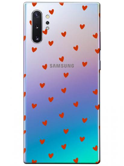 Samsung Note 10 Plus Minik Kalpler Şeffaf Telefon Kılıfı