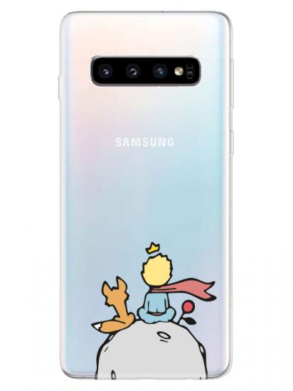 Samsung S10 Küçük Prens Şeffaf Telefon Kılıfı