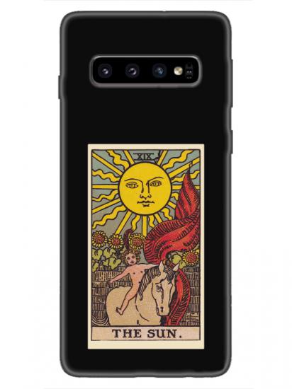 Samsung S10 The Sun Siyah Telefon Kılıfı
