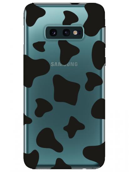 Samsung S10e Dalmayça Desenli Şeffaf Telefon Kılıfı