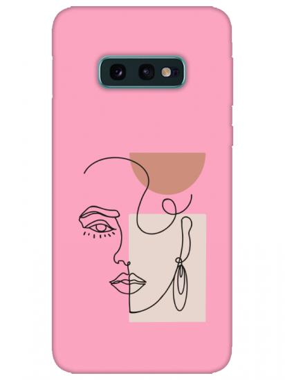 Samsung S10e Women Art Pembe Telefon Kılıfı