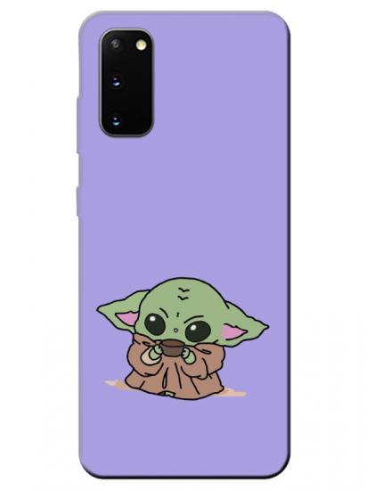 Samsung S20 Baby Yoda Lila Telefon Kılıfı
