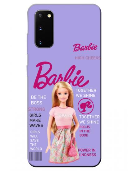 Samsung S20 Barbie Lila Telefon Kılıfı