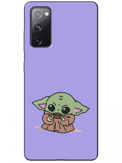 Samsung S20 FE Baby Yoda Lila Telefon Kılıfı