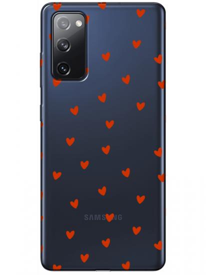 Samsung S20 FE Minik Kalpler Şeffaf Telefon Kılıfı