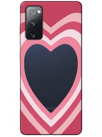 Samsung S20 FE Estetik Kalp Şeffaf Telefon Kılıfı