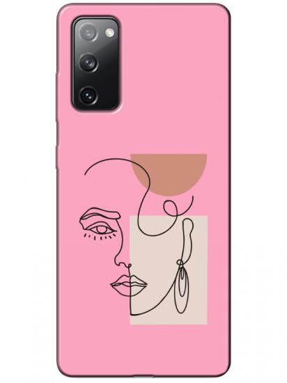 Samsung S20 FE Women Art Pembe Telefon Kılıfı