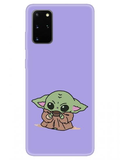 Samsung S20 Plus Baby Yoda Lila Telefon Kılıfı