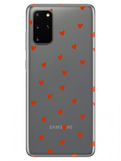 Samsung S20 Plus Minik Kalpler Şeffaf Telefon Kılıfı