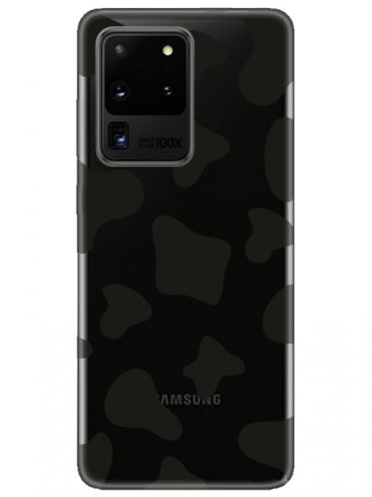 Samsung S20 Ultra Dalmayça Desenli Şeffaf Telefon Kılıfı