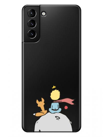 Samsung S21 Küçük Prens Şeffaf Telefon Kılıfı