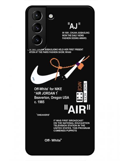 Samsung S21 Nike Air Siyah Telefon Kılıfı
