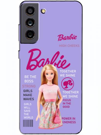 Samsung S21 FE Barbie Lila Telefon Kılıfı