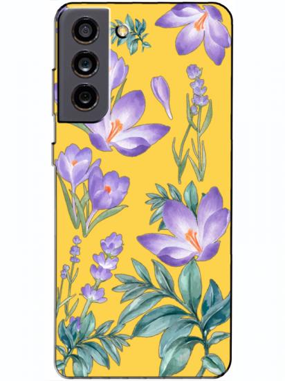 Samsung S21 FE Kış Çiçeği Sarı Telefon Kılıfı