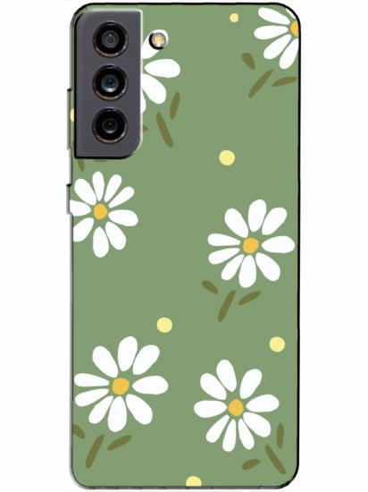 Samsung S21 FE Papatya Yeşil Telefon Kılıfı