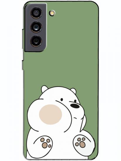 Samsung S21 FE Panda Yeşil Telefon Kılıfı