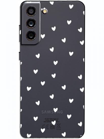 Samsung S21 FE Minik Kalpler Şeffaf Telefon Kılıfı