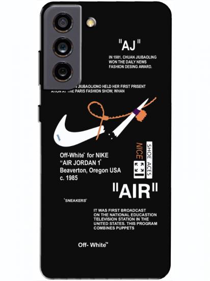 Samsung S21 FE Nike Air Siyah Telefon Kılıfı