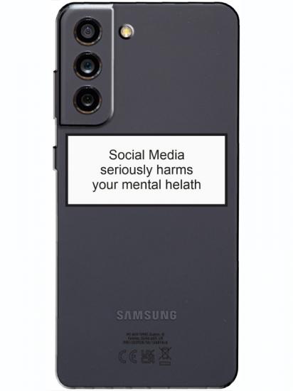 Samsung S21 FE Social Media Şeffaf Telefon Kılıfı