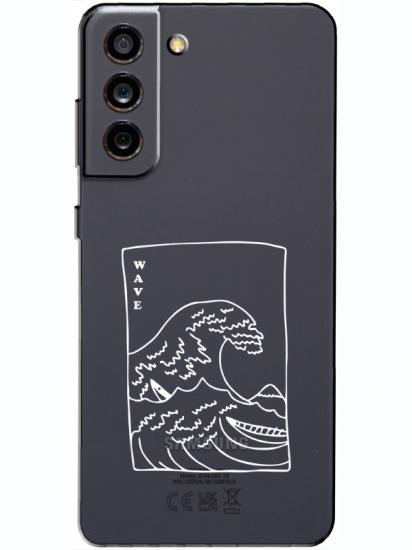 Samsung S21 FE Kanagawa Wave Şeffaf Telefon Kılıfı