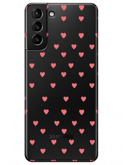 Samsung S21 Plus Minik Kalpler Şeffaf Telefon Kılıfı