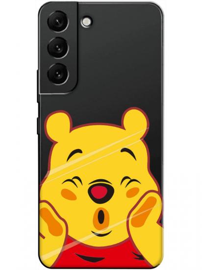 Samsung S22 Winnie The Pooh Şeffaf Telefon Kılıfı