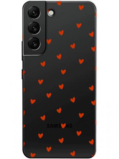 Samsung S22 Minik Kalpler Şeffaf Telefon Kılıfı