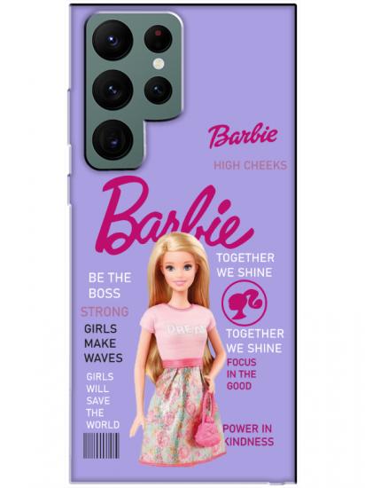Samsung S22 Ultra Barbie Lila Telefon Kılıfı
