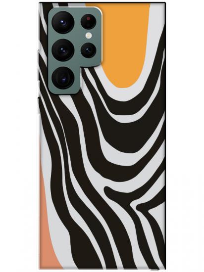 Samsung S22 Ultra Zebra Desen Telefon Kılıfı