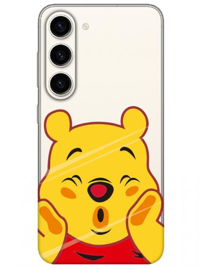 Samsung S23 Winnie The Pooh Şeffaf Telefon Kılıfı