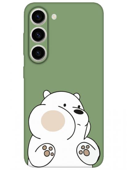 Samsung S23 Panda Yeşil Telefon Kılıfı