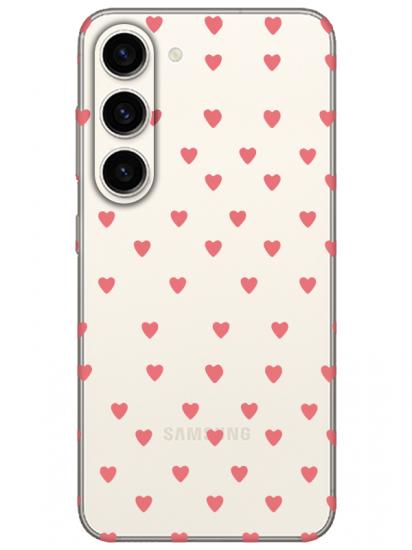 Samsung S23 Minik Kalpler Şeffaf Telefon Kılıfı