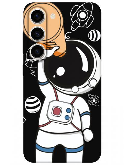 Samsung S23 Astronot Siyah Telefon Kılıfı