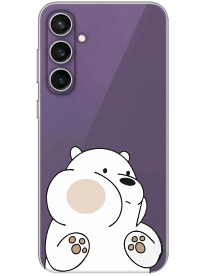 Samsung S23 FE Panda Şeffaf Telefon Kılıfı