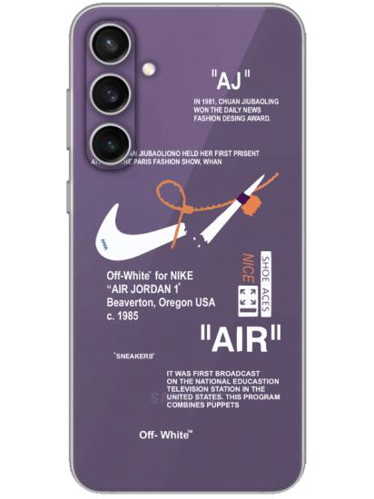 Samsung S23 FE Nike Air Şeffaf Telefon Kılıfı