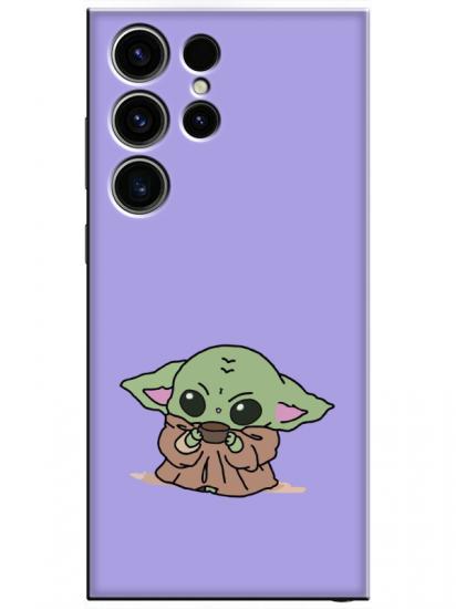 Samsung S23 Ultra Baby Yoda Lila Telefon Kılıfı