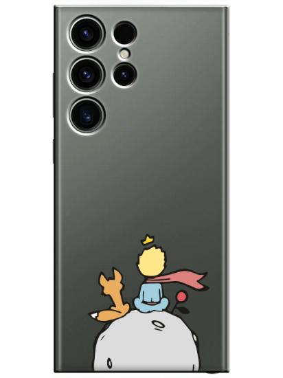 Samsung S23 Ultra Küçük Prens Şeffaf Telefon Kılıfı