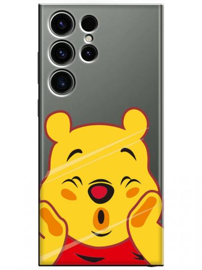 Samsung S23 Ultra Winnie The Pooh Şeffaf Telefon Kılıfı