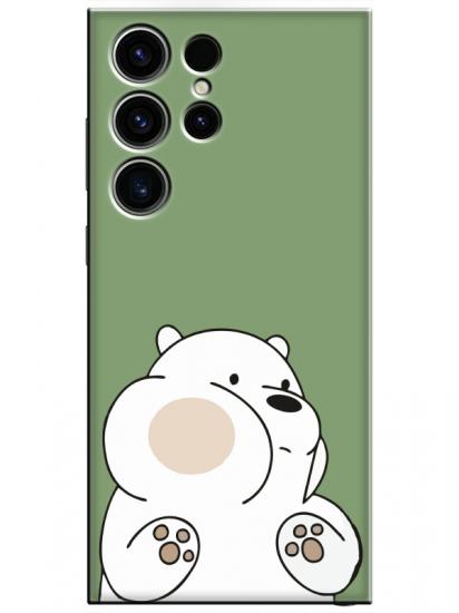 Samsung S23 Ultra Panda Yeşil Telefon Kılıfı