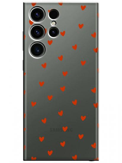 Samsung S23 Ultra Minik Kalpler Şeffaf Telefon Kılıfı